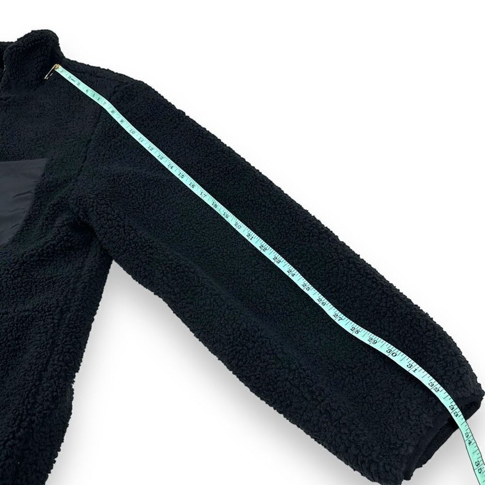 INC International Concepts Sherpa Jacket Mens Size Large L Black Full Zip Fleece - Picture 12 of 12